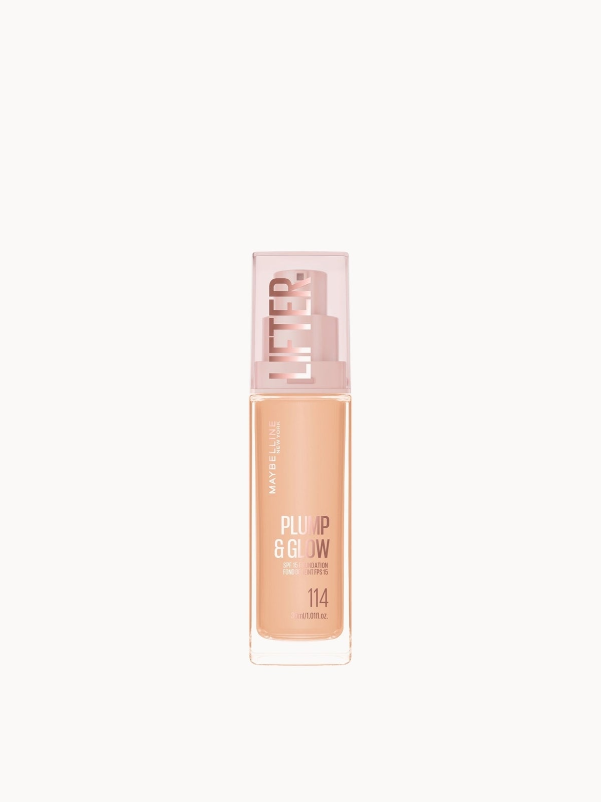 Maybelline New York Lifter Lifter Plump & Glow Foundation (Various Shades) - 114