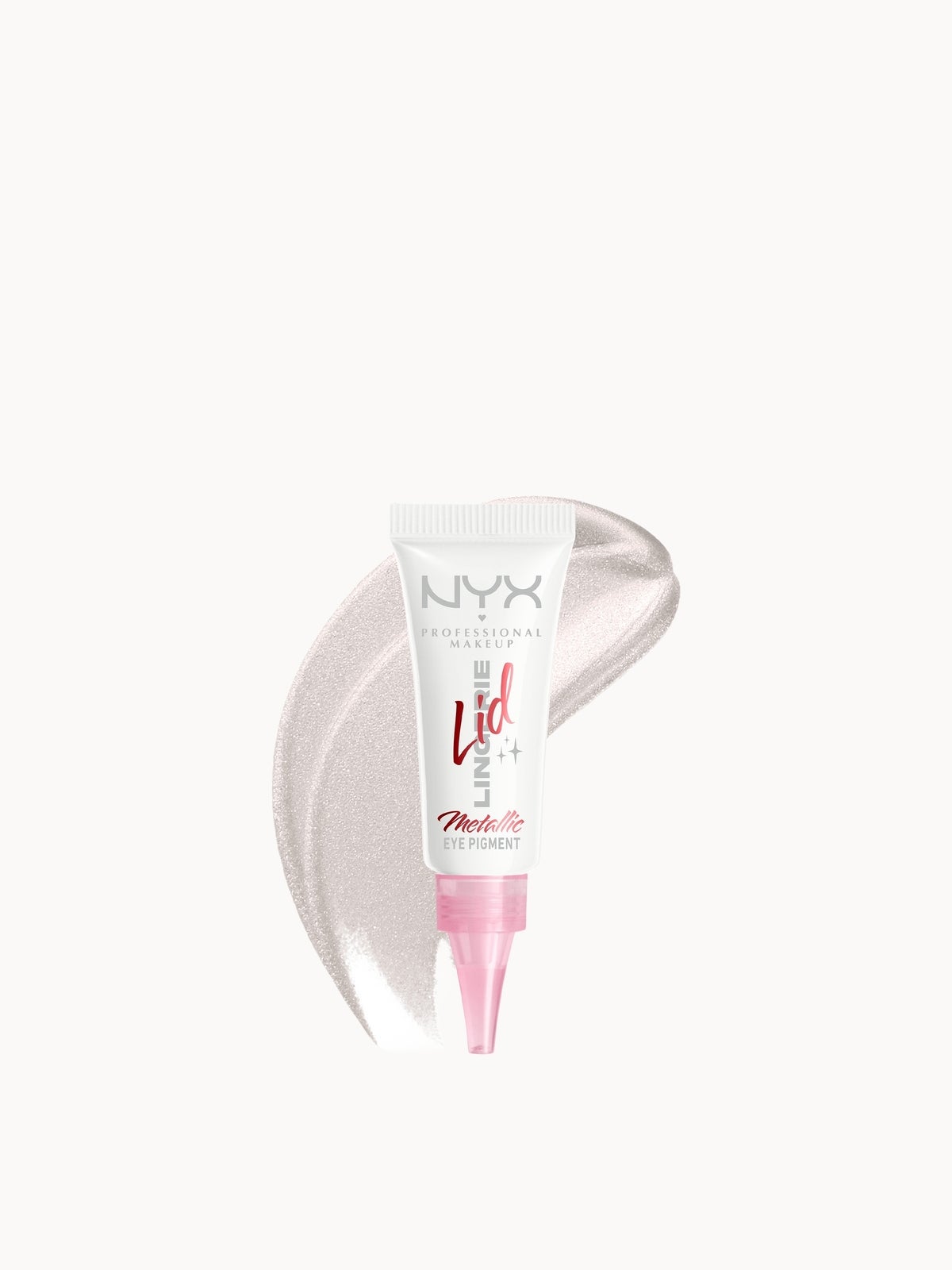 NYX Professional Makeup Lid Lingerie Cream Eye Pigment 6ml (Various Shades) - Satin Silver