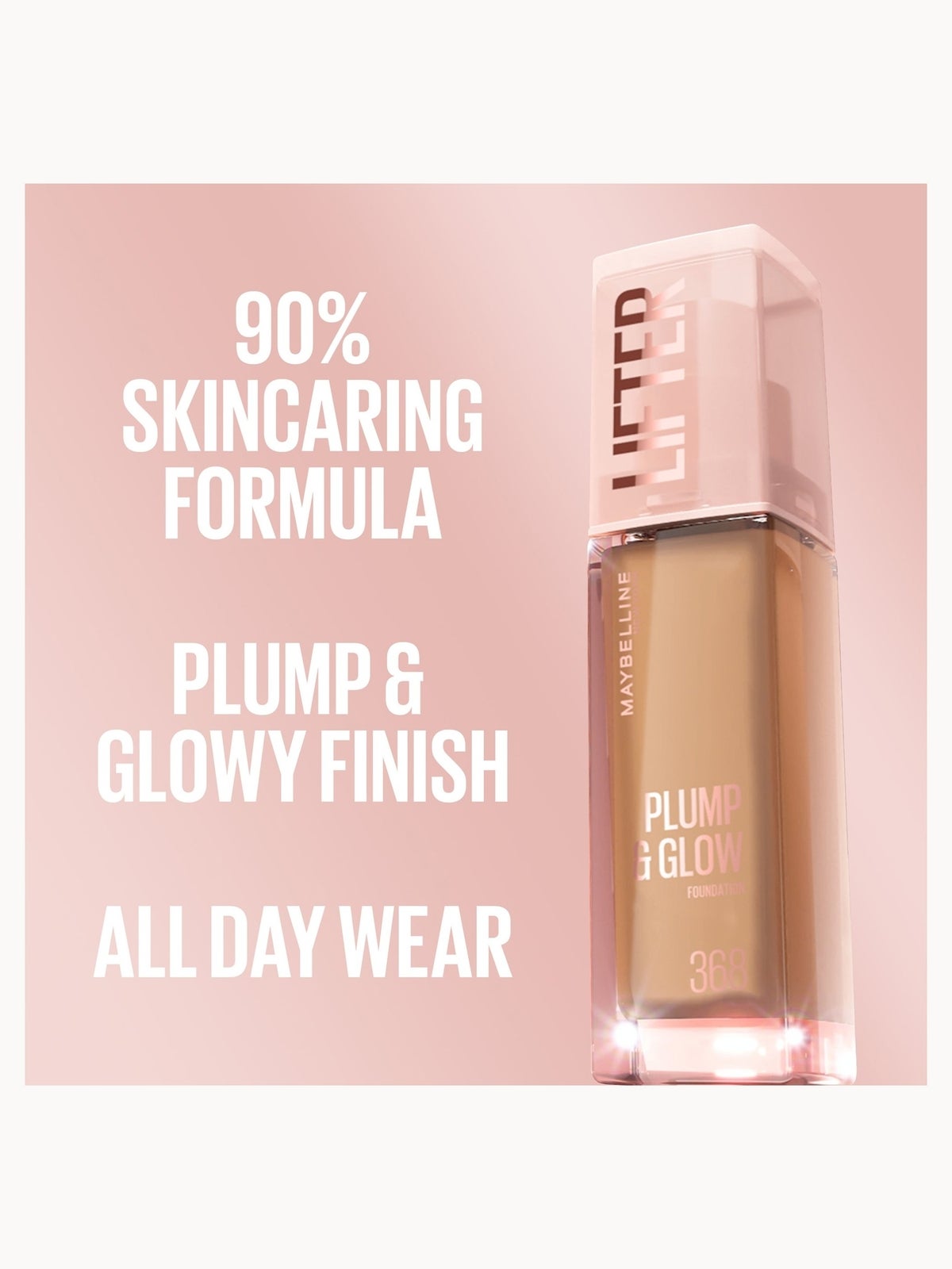 Maybelline New York Lifter Lifter Plump & Glow Foundation (Various Shades) - 368 4