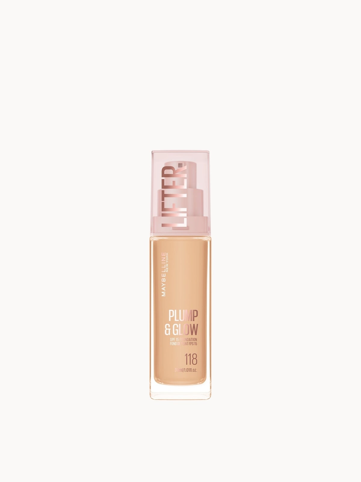 Maybelline New York Lifter Lifter Plump & Glow Foundation (Various Shades) - 118