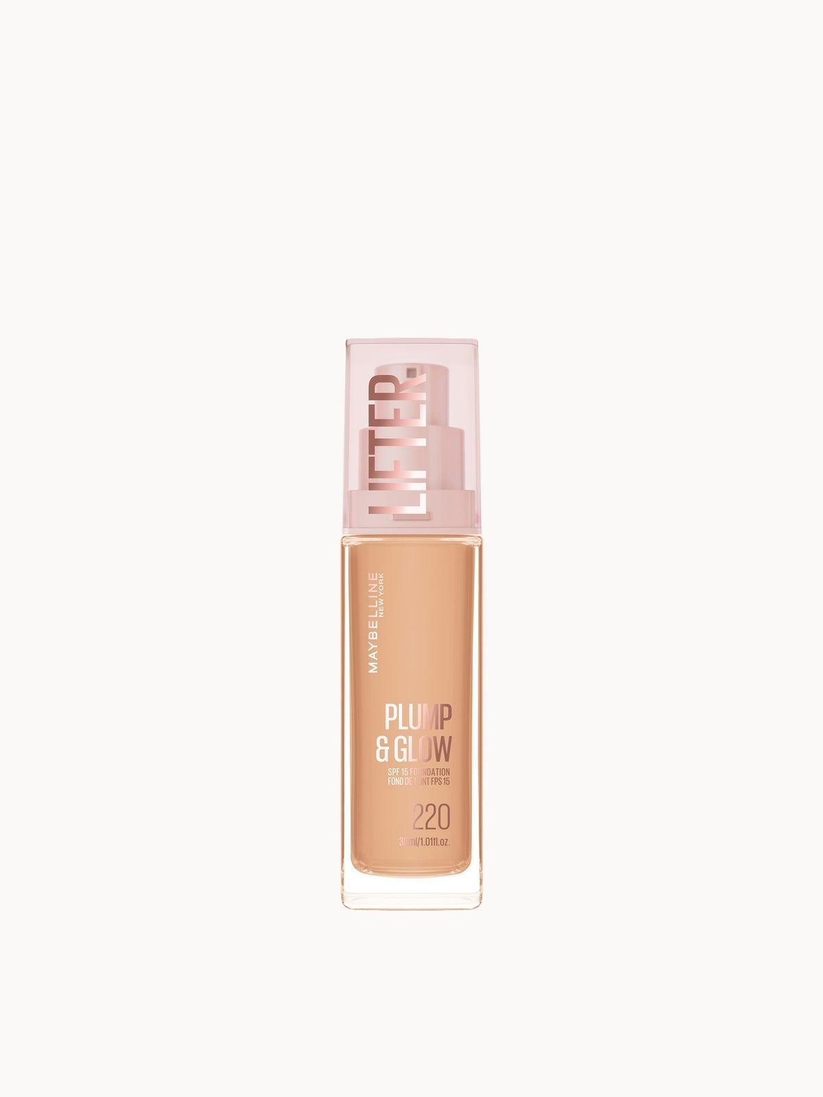 Maybelline New York Lifter Lifter Plump & Glow Foundation (Various Shades) - 220