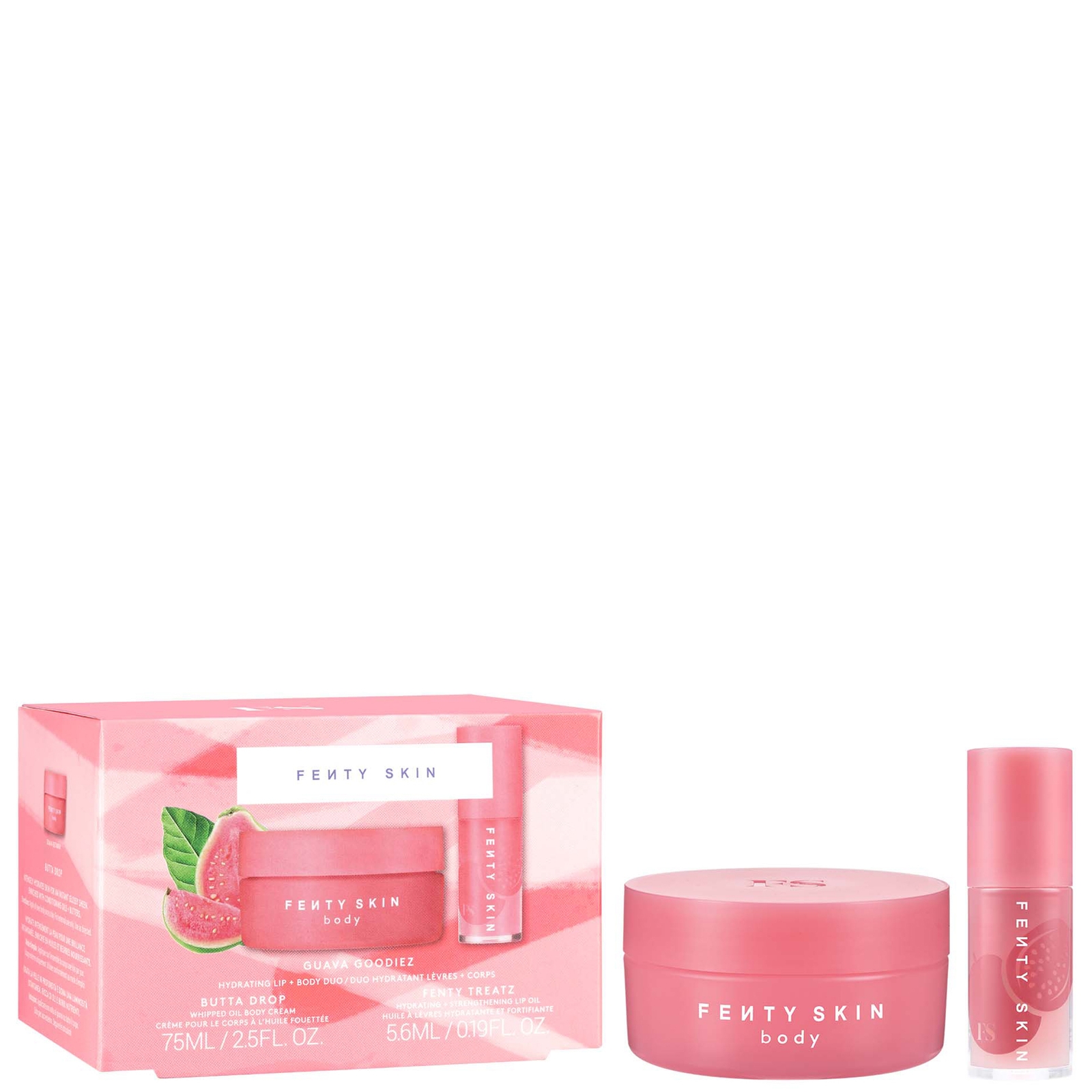 Fenty Skin Guava Goodiez Lip + Mini Set - Guava Getaway In Pink