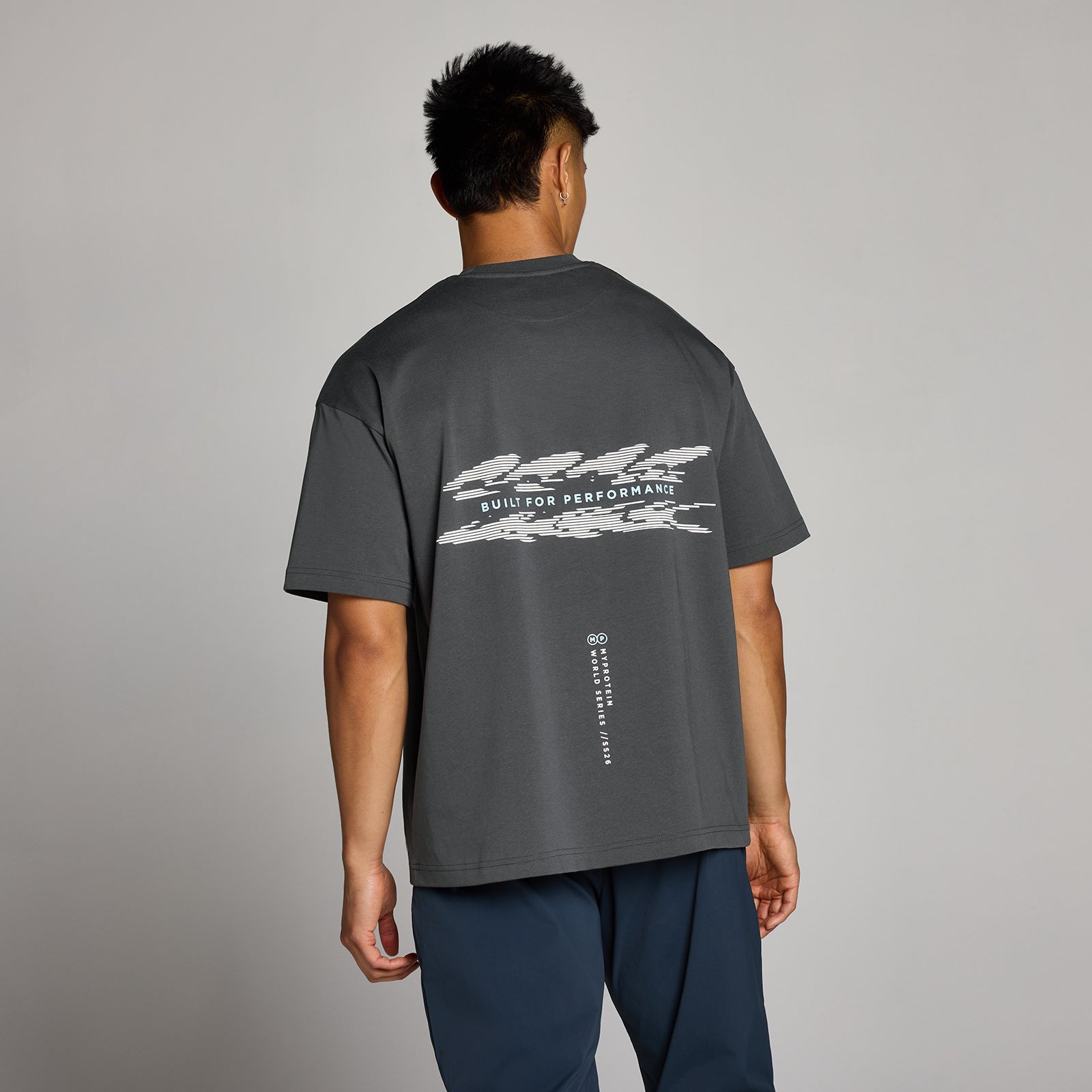 MP Homme Hybrid Built For Performance Graphic T-shirt - Dark Grey