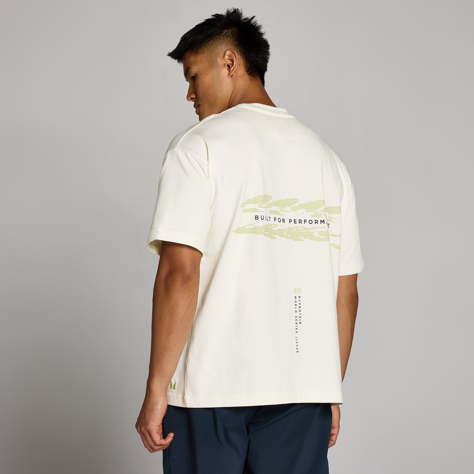 MP Homme Hybrid Built For Performance Graphic T-shirt - Vintage White