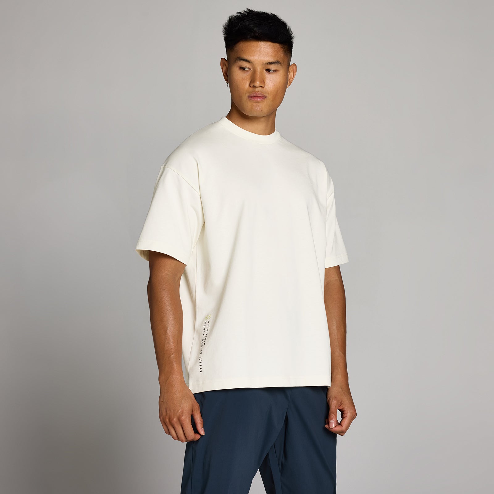 Myprotein UK MyProtein MP Men's Hybrid Built For Performance Graphic T-Shirt - Vintage White