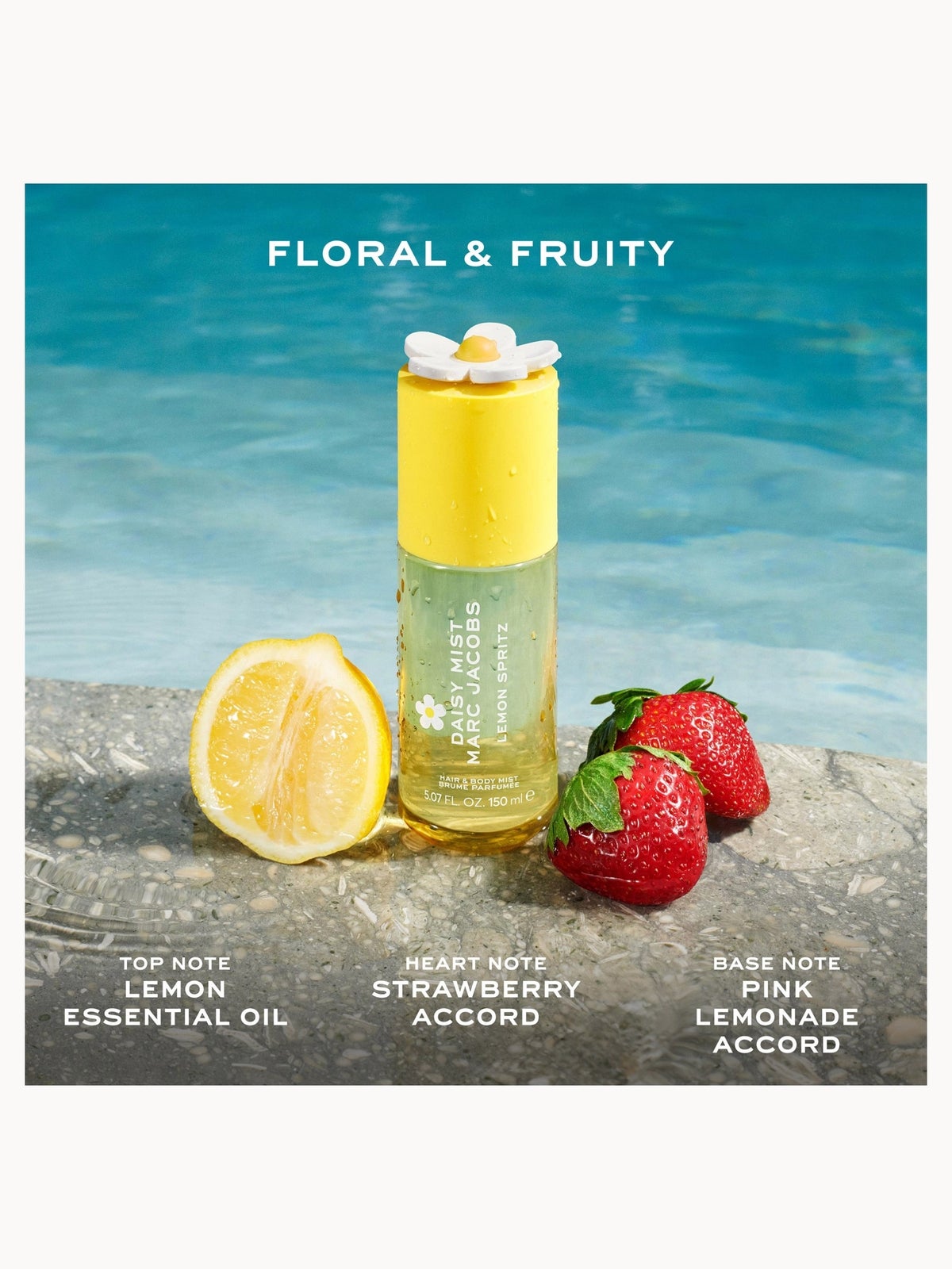 Marc Jacobs Daisy Mist Lemon Spritz Hair and Body Mist for Women 150ml 2