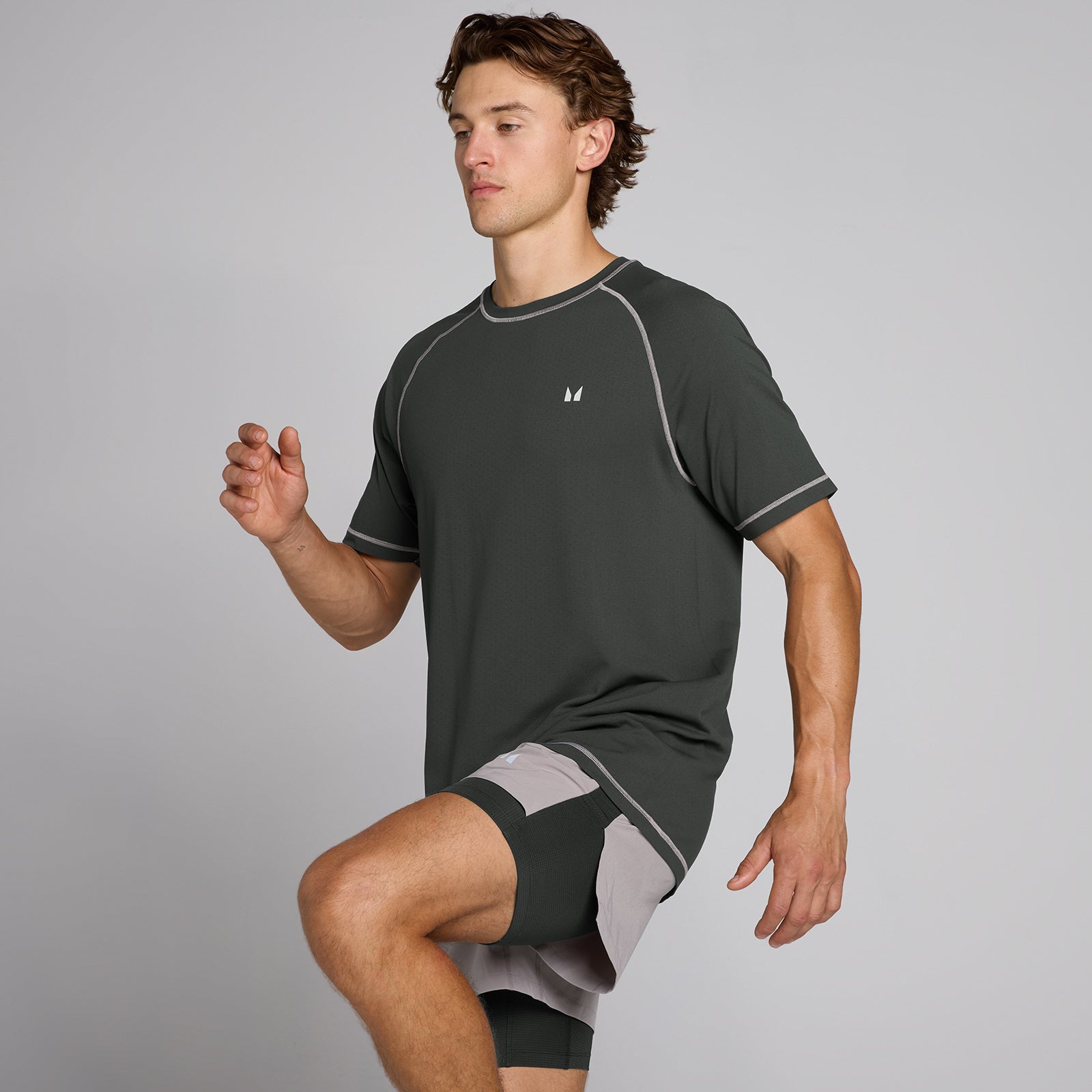 MP Velocity Ultra Seamless T-Shirt für Herren - Vintage-Schwarz - XXL