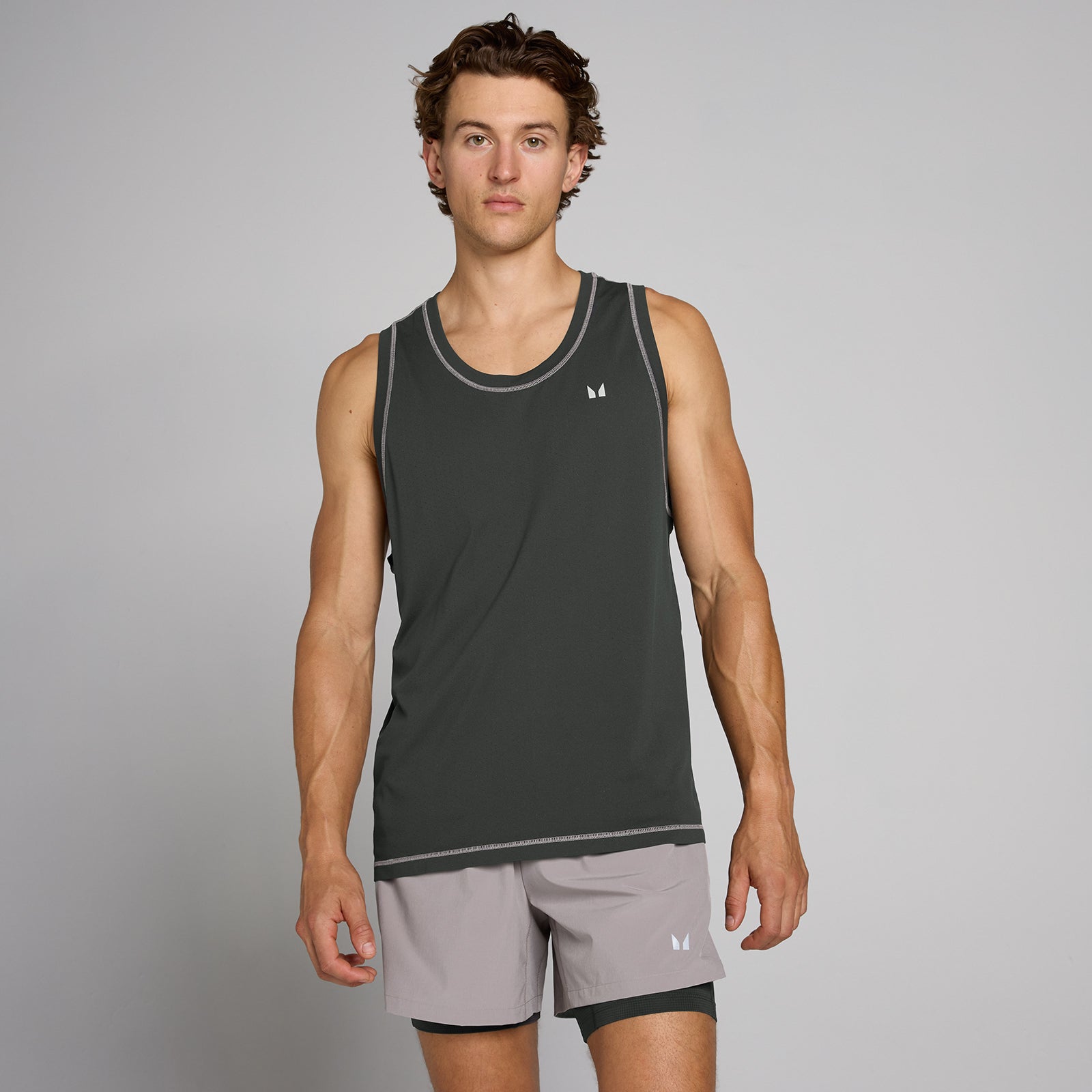 MP Herren Velocity Ultra Seamless Tank - Vintage-Schwarz - S