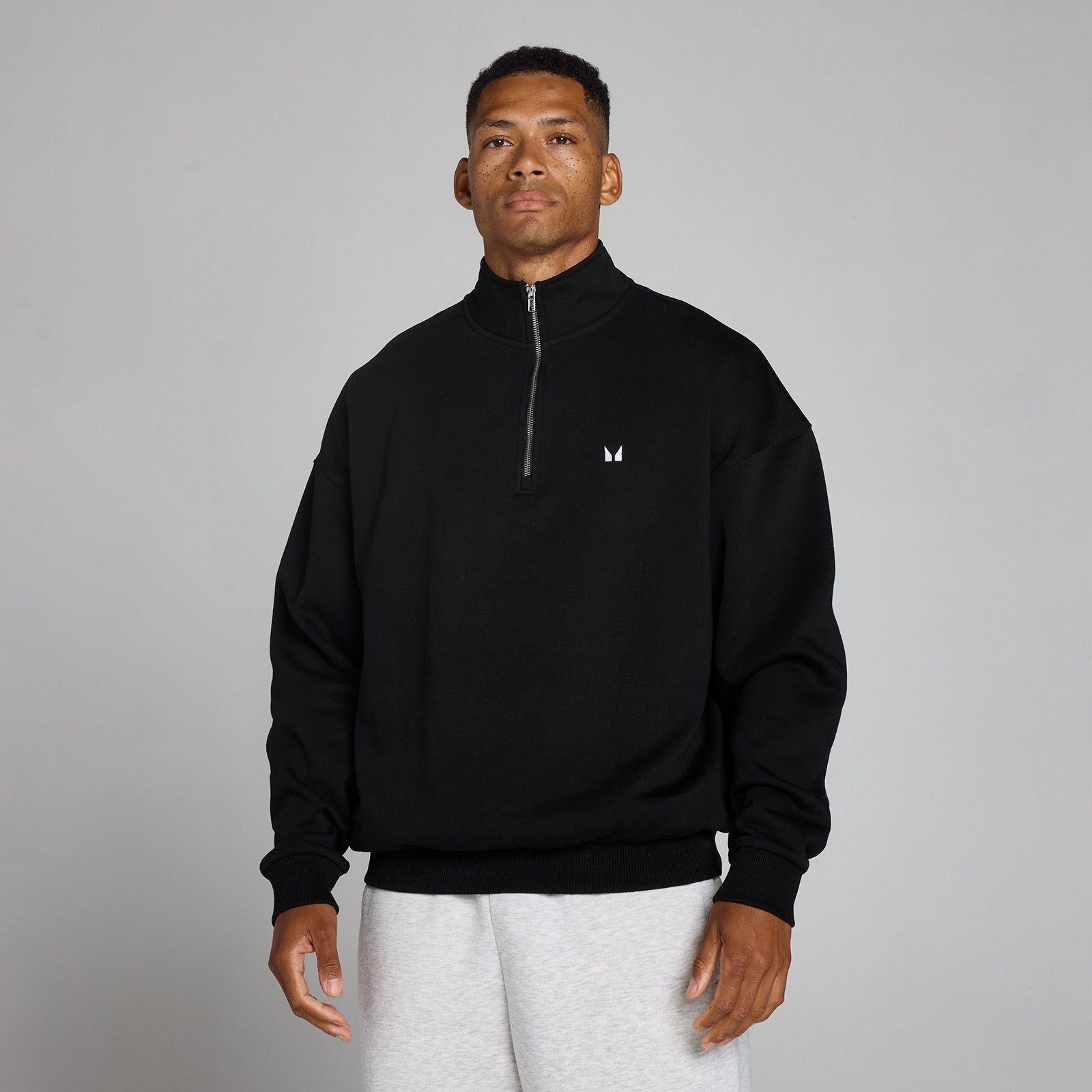 MP Men's Rest Day Oversized 1/4 Zip - Black - M