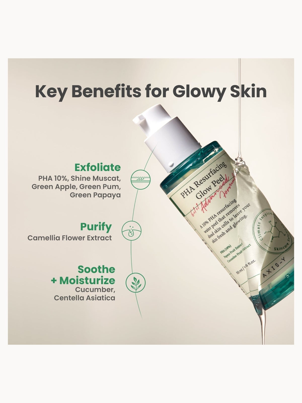 Axis-Y PHA Resurfacing Glow Peel 50ml, photo 4