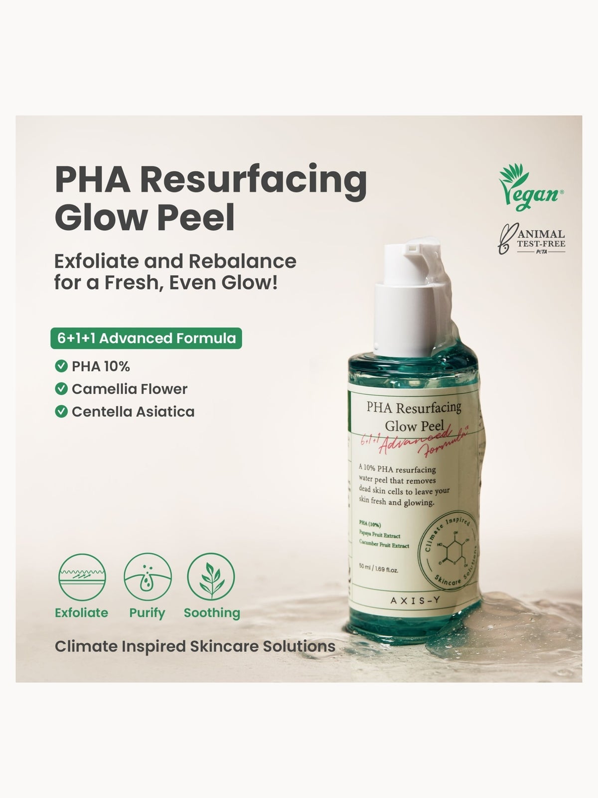Axis-Y PHA Resurfacing Glow Peel 50ml, photo 2