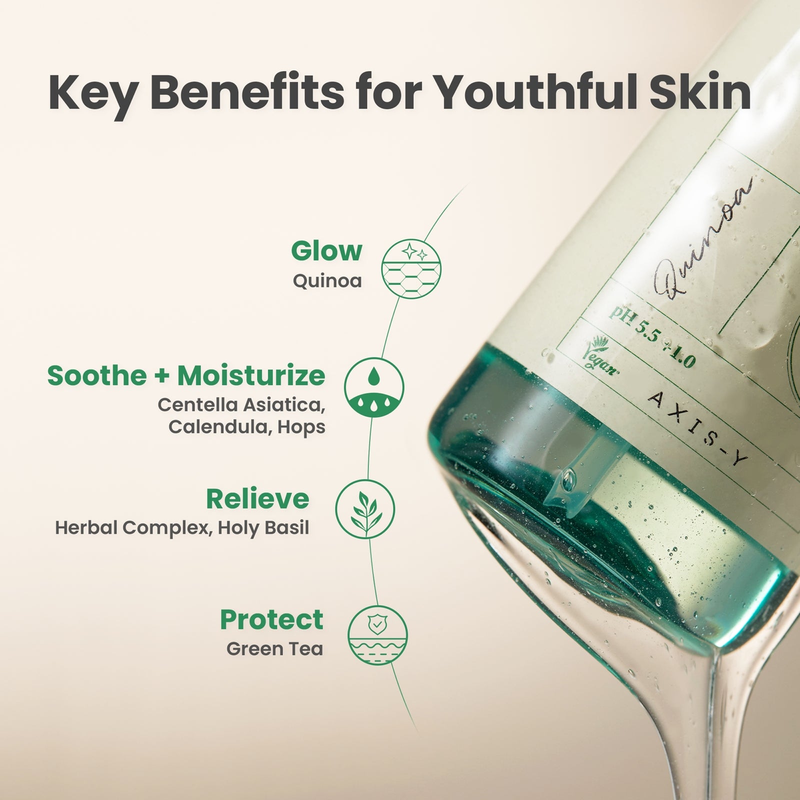 Axis-Y Quinoa One-Step balanced Gel Cleanser 180ml, photo 4