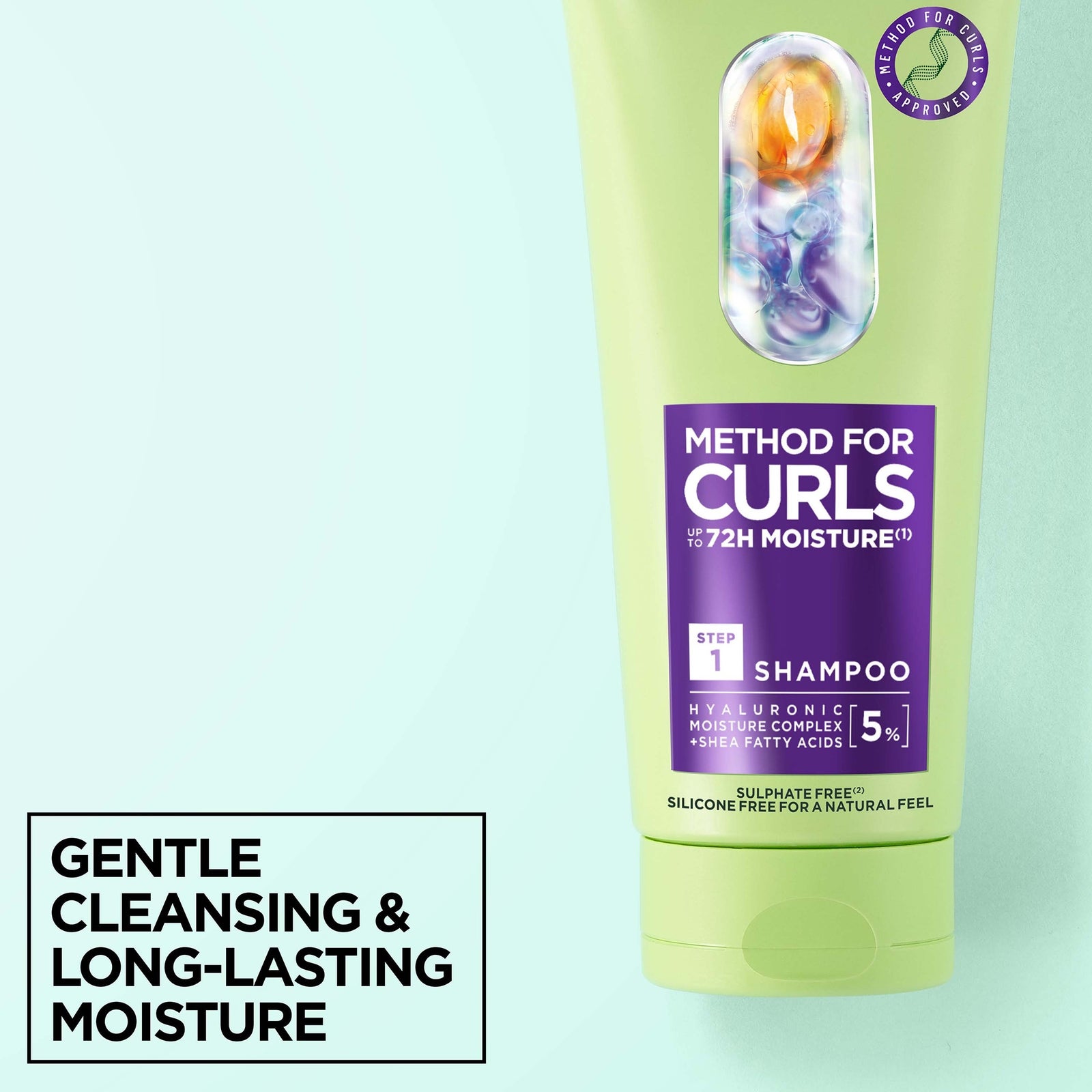 Garnier Method for Curls Shampoo, Conditioner and Air Dry Cream Bundle 2