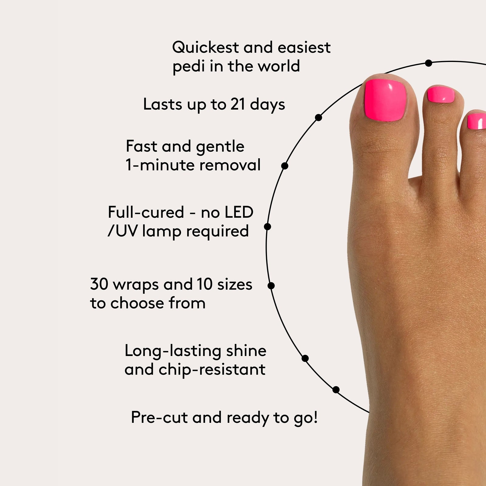 Mylee Toe Wraps - Dragon Fruit 4