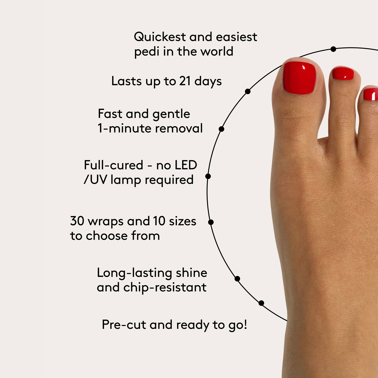 Mylee Toe Wraps - French Cancan 4
