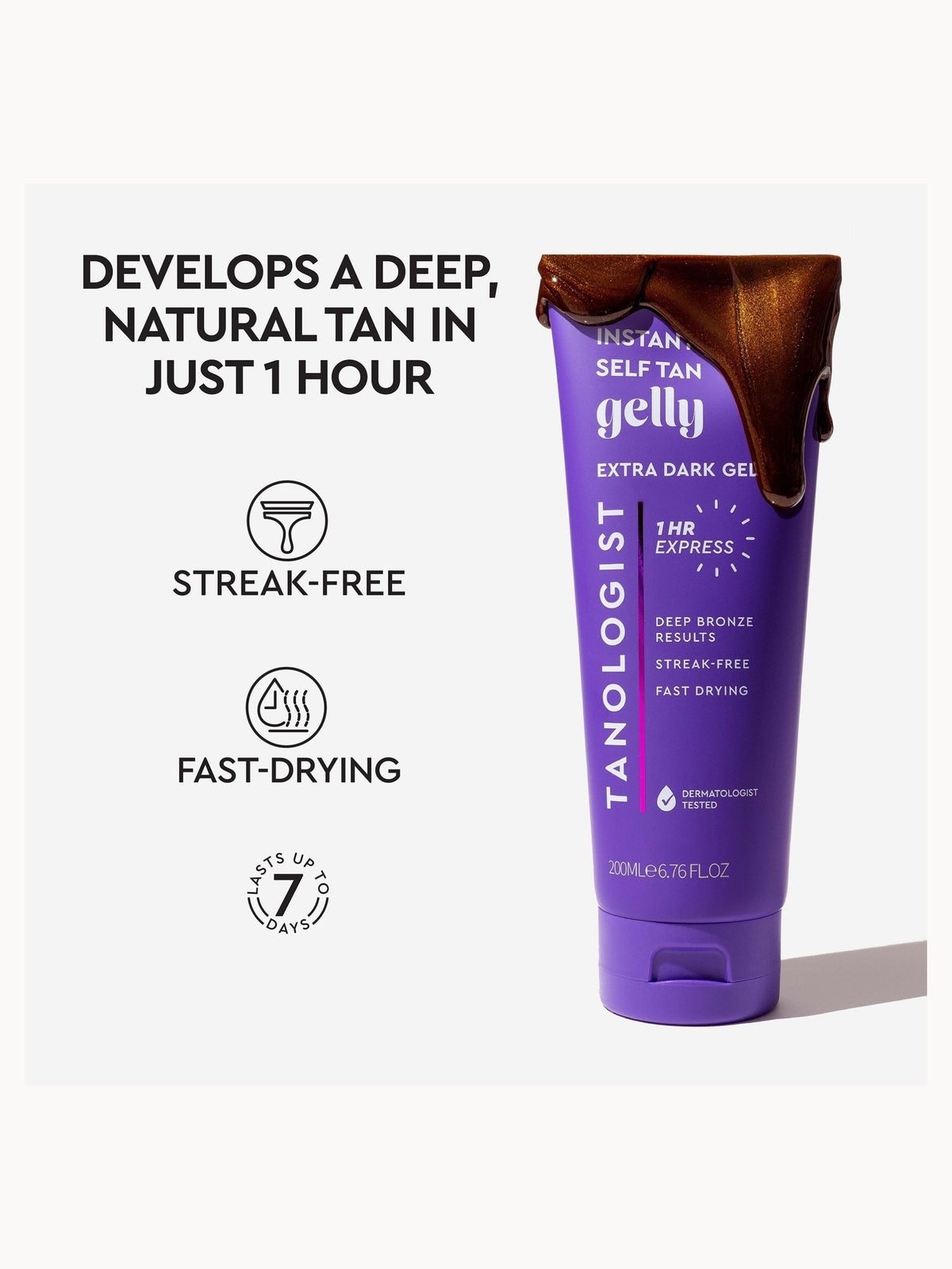 Tanologist Express Self Tan Gel - Extra Dark 200ml 4
