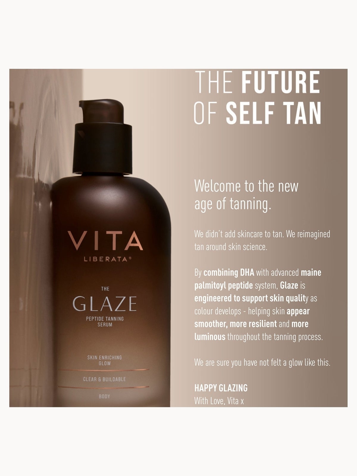 Vita Liberata The Glaze Peptide Tanning Serum 150ml 4
