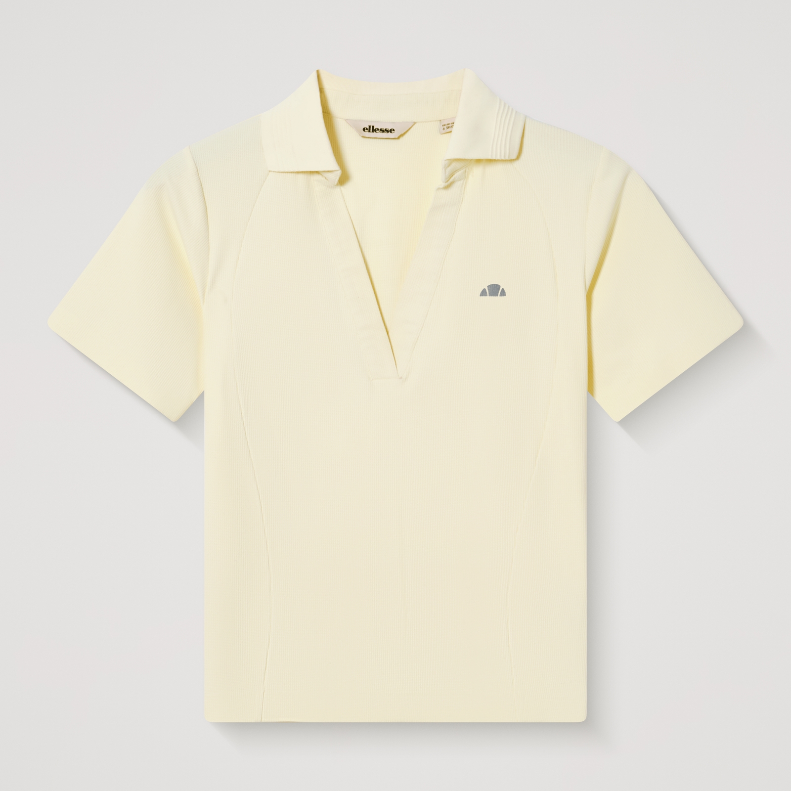 Image of Women's Tulle Polo Shirt Light Yellow
