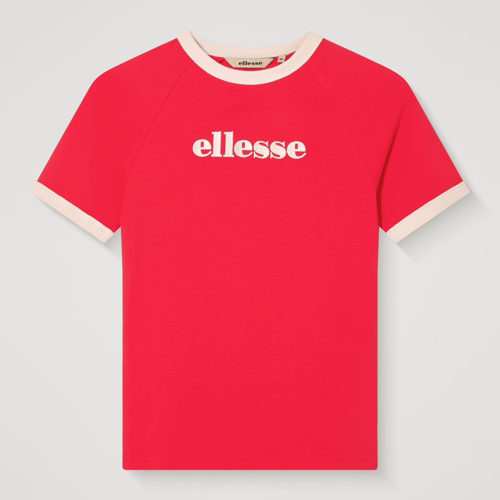Image of Women's Albenga Tee Red/Off White