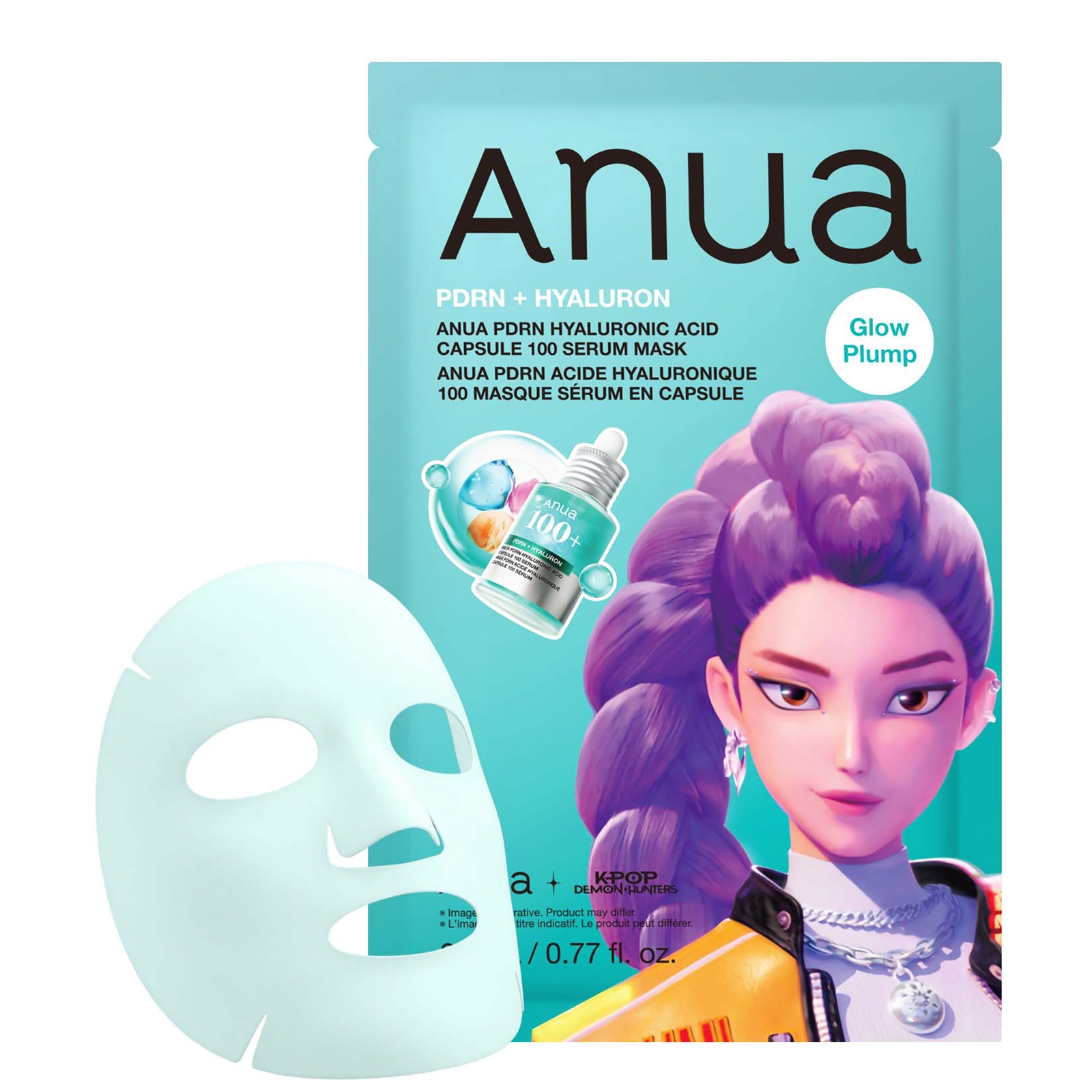 Anua K-Pop Demon Hunters PDRN Hyaluronic Acid Capsule 100 Serum Mask 28ml (1Pc)