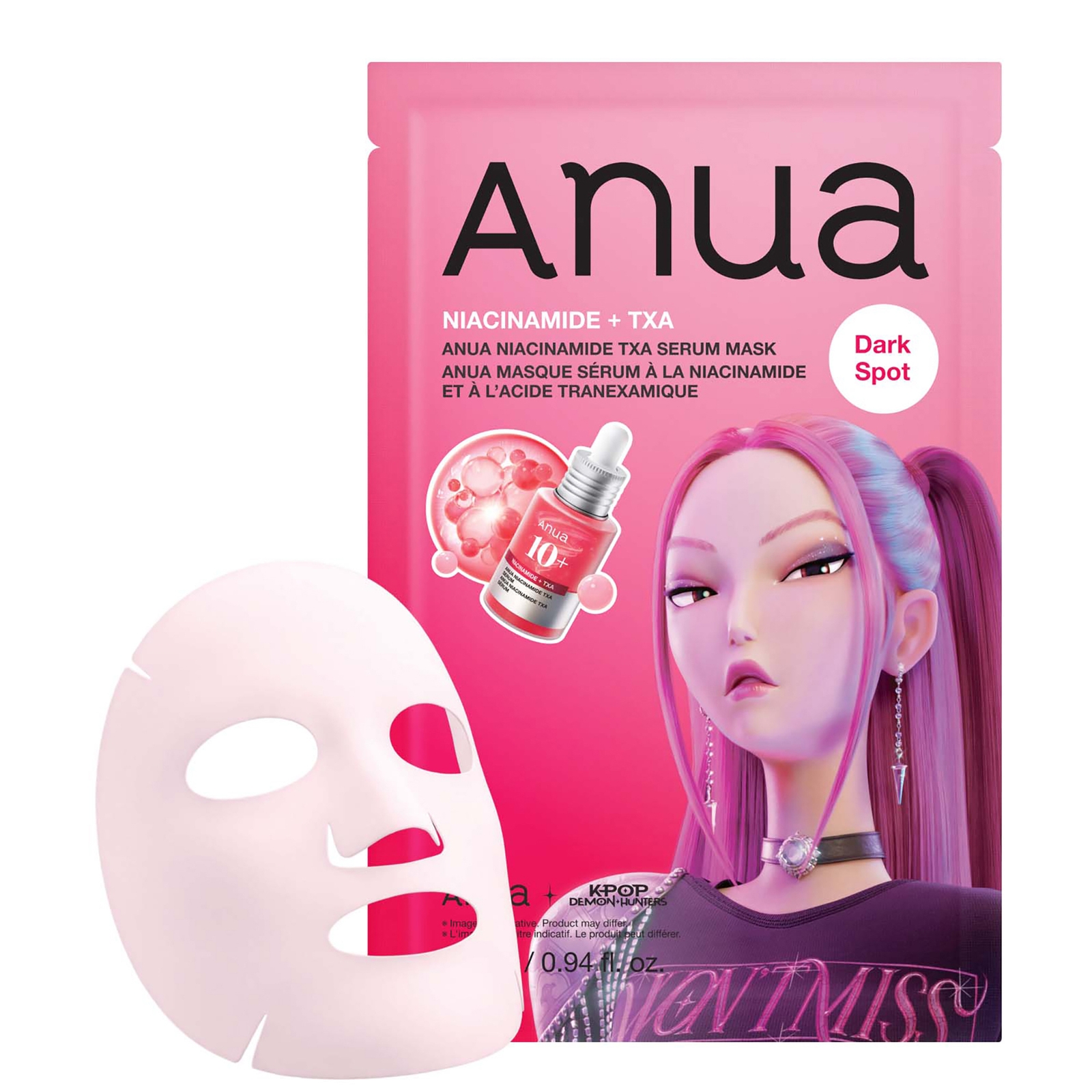 Anua K-Pop Demon Hunters Niacinamide Txa Serum Mask 28ml (1Pc)