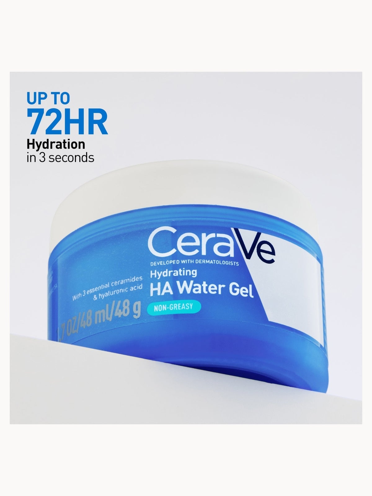 CeraVe Hydrating Hyaluronic Acid Water Gel for Plumping Hydration with Ceramides,Hyaluronic Acid & Niacinamide 48ml 2