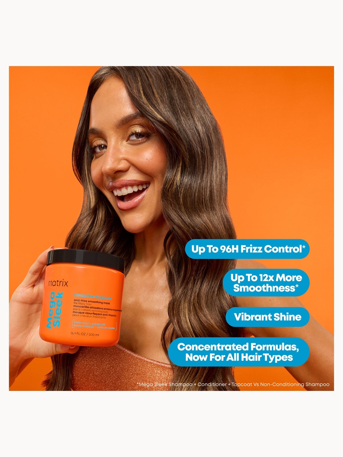 Matrix Mega Sleek Supreme Anti-Frizz Smoothing Mask 500ml, photo 2