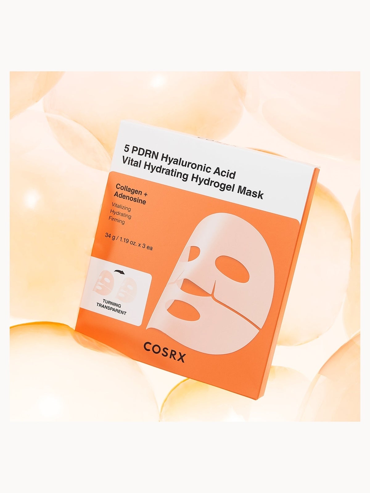 COSRX 5 PDRN Hyaluronic Acid Vital Hydrating Hydrogel Mask (Pack of 1) 2