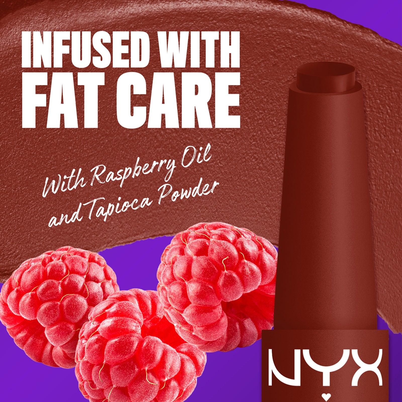 NYX Professional Makeup Fat Matte Smooth Color Lipstick 2g (Various Shades) - Cocoa Cuddles 2