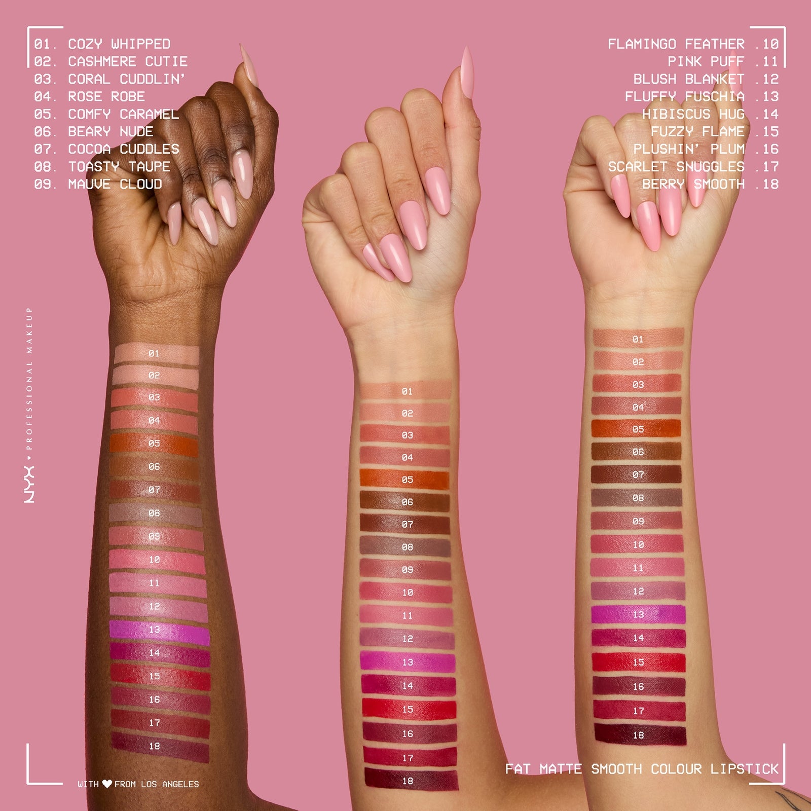 NYX Professional Makeup Fat Matte Smooth Color Lipstick 2g (Various Shades) - Cashmere Cutie 4