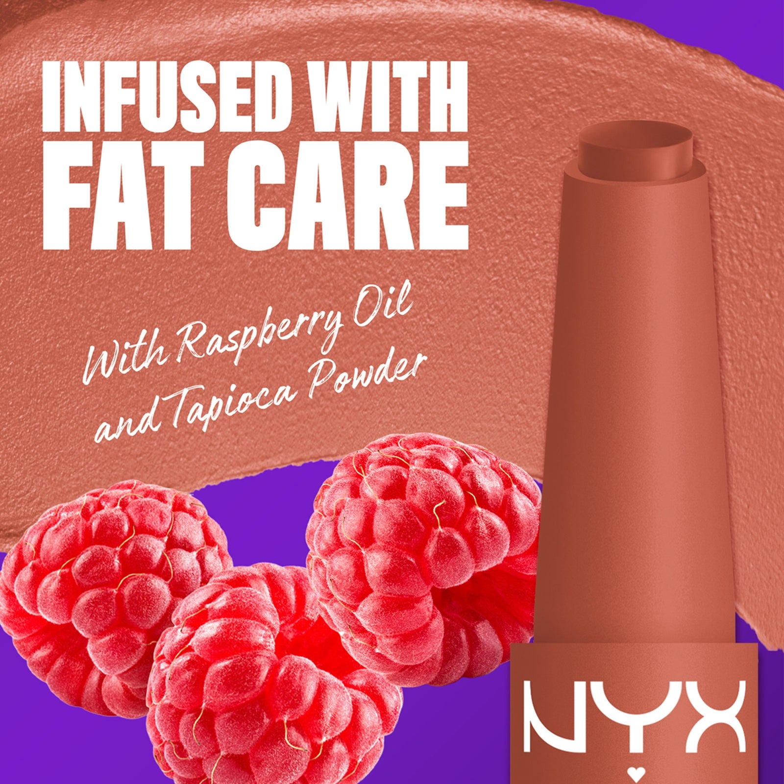NYX Professional Makeup Fat Matte Smooth Color Lipstick 2g (Various Shades) - Cozy Whipped 2