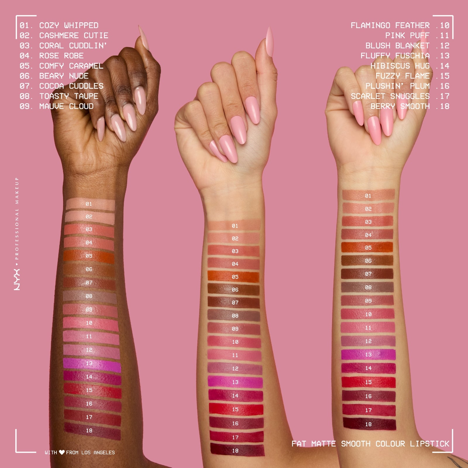 NYX Professional Makeup Fat Matte Smooth Color Lipstick 2g (Various Shades) - Cozy Whipped 4
