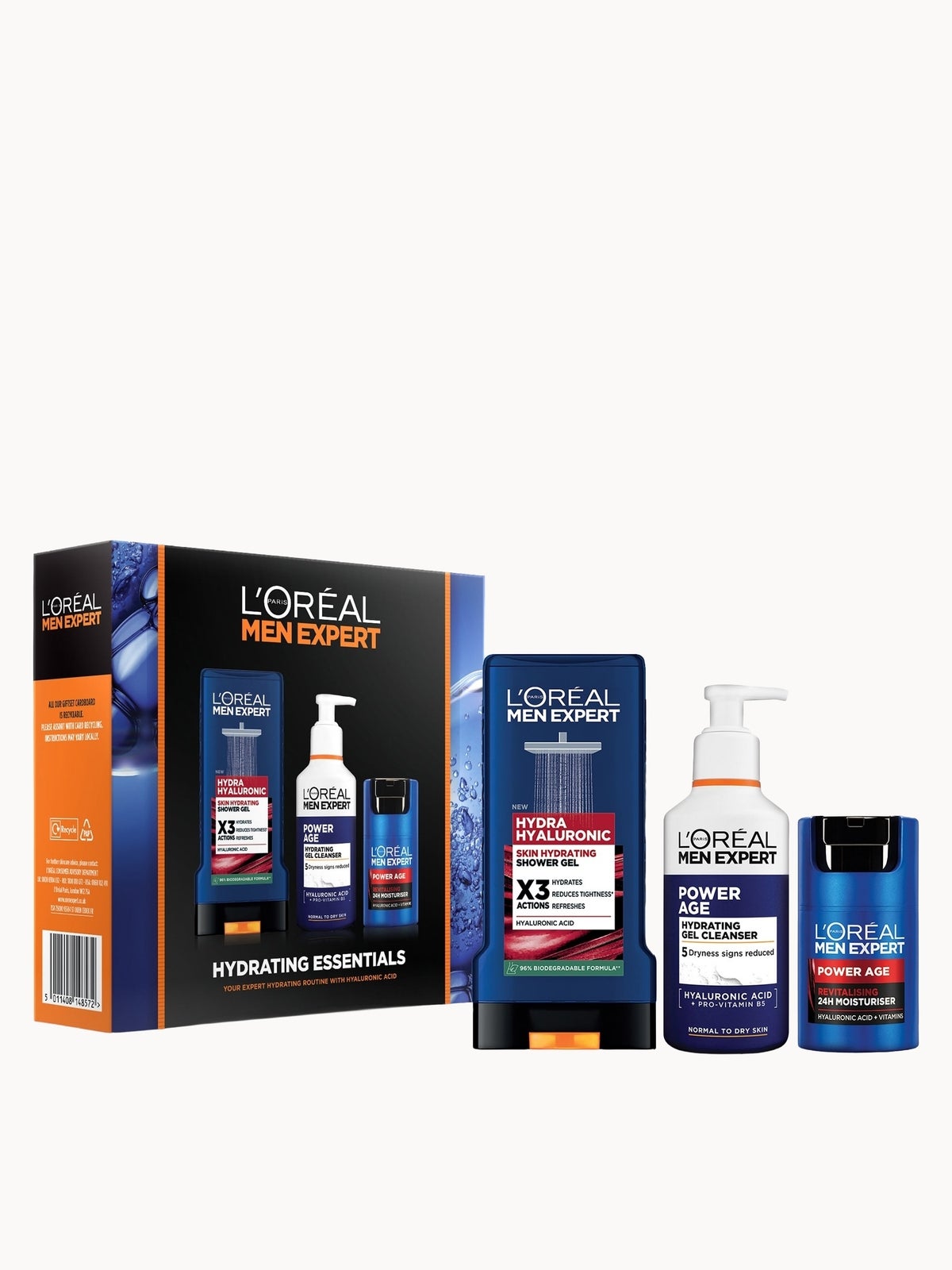 L'Oréal Men Expert Hydrating Essentials Gift Set For Him - The Perfect Duo For Daily Skincare & Grooming, photo 2