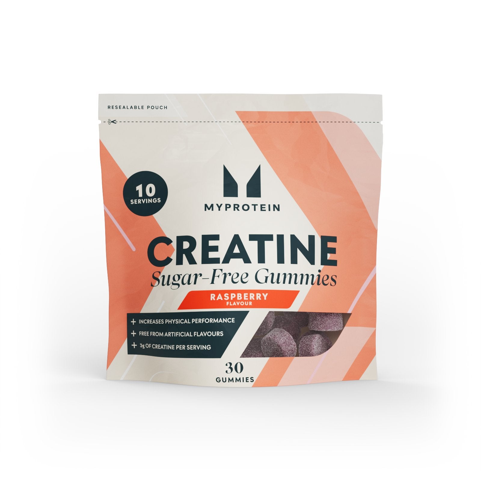 Gummies de creatina - 30 Gummies - 10raciones - Raspberry (Sugar-Free) de MyProtein | Natural Doctor