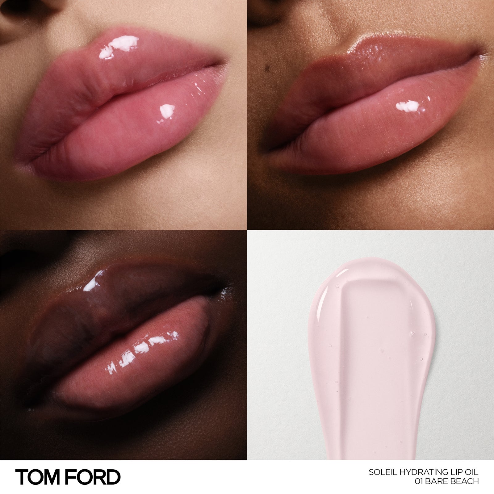 TOM FORD Soleil Hydrating Lip Oil Bare Beach 3