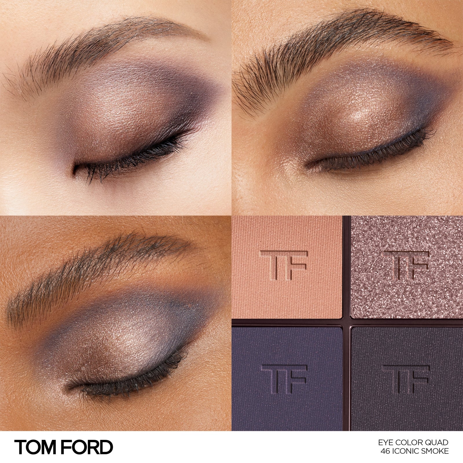 TOM FORD Runway Eye Colour Quad (Various Shades) - 46 Iconic Smoke 2