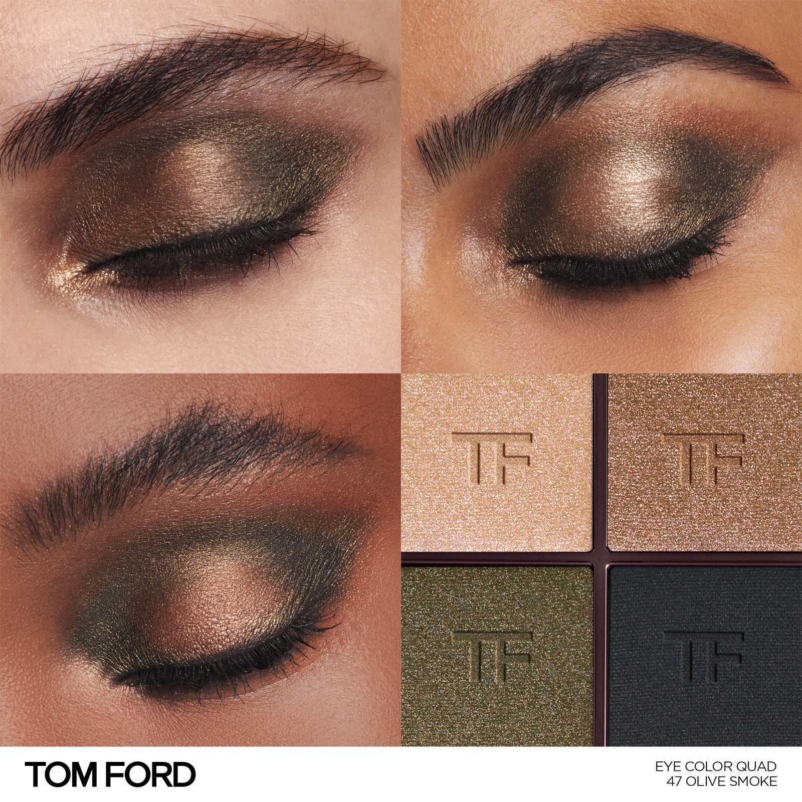 TOM FORD Runway Eye Colour Quad (Various Shades) - 47 Olive Smoke 2