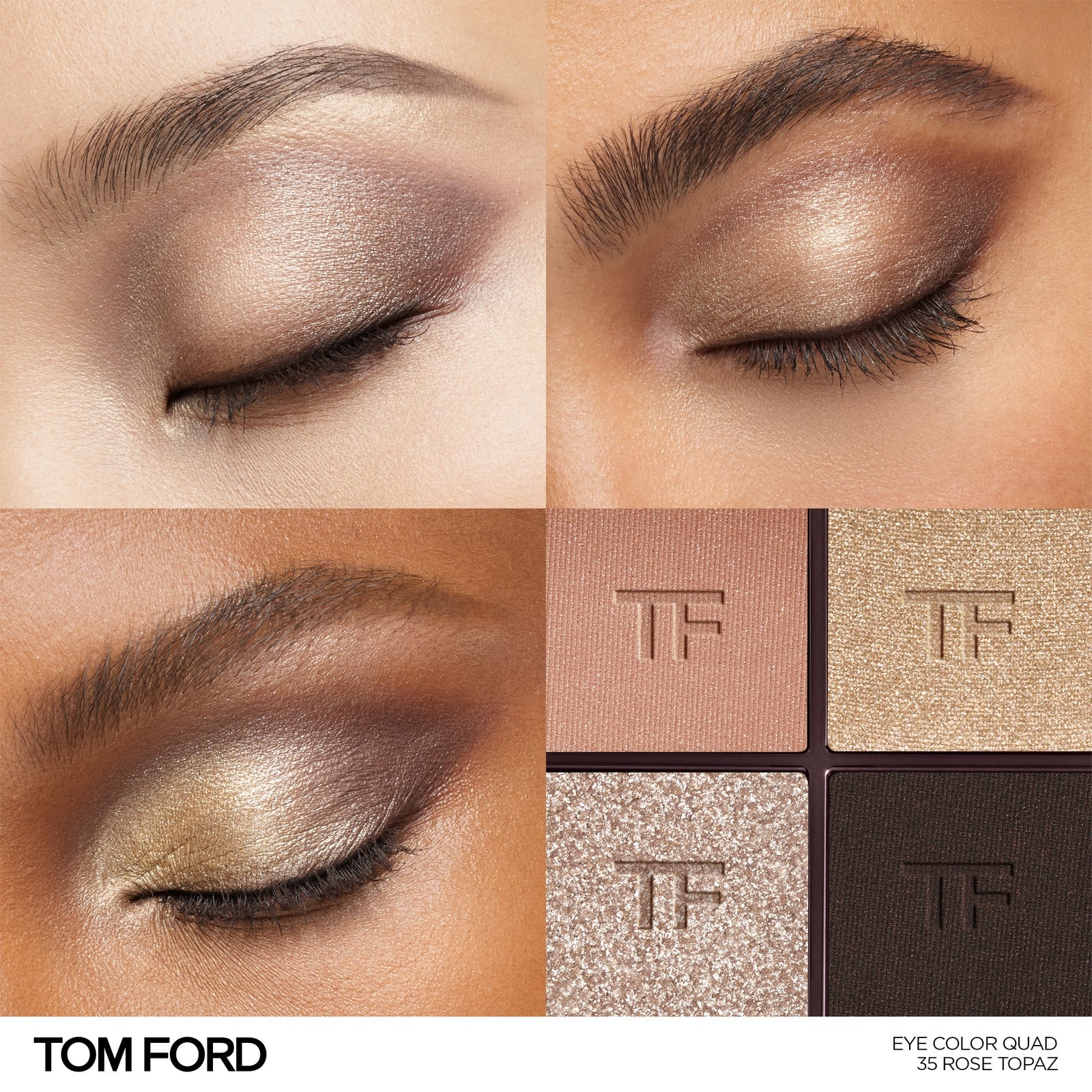 TOM FORD Runway Eye Colour Quad (Various Shades) - 35 Rose Topaz 2