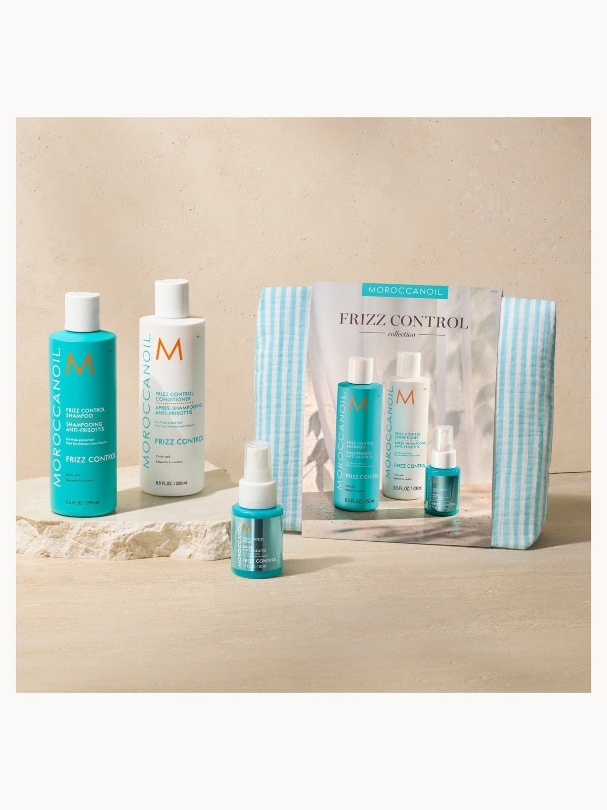 Moroccanoil Frizz Shampoo and Conditioner Set + Free Frizz Shield Spray 50ml (Worth £55) 2