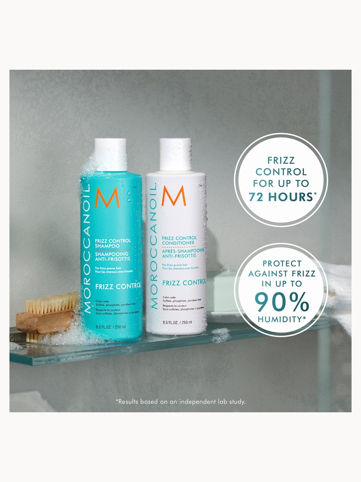 Moroccanoil Frizz Shampoo and Conditioner Set + Free Frizz Shield Spray 50ml (Worth £55) 4