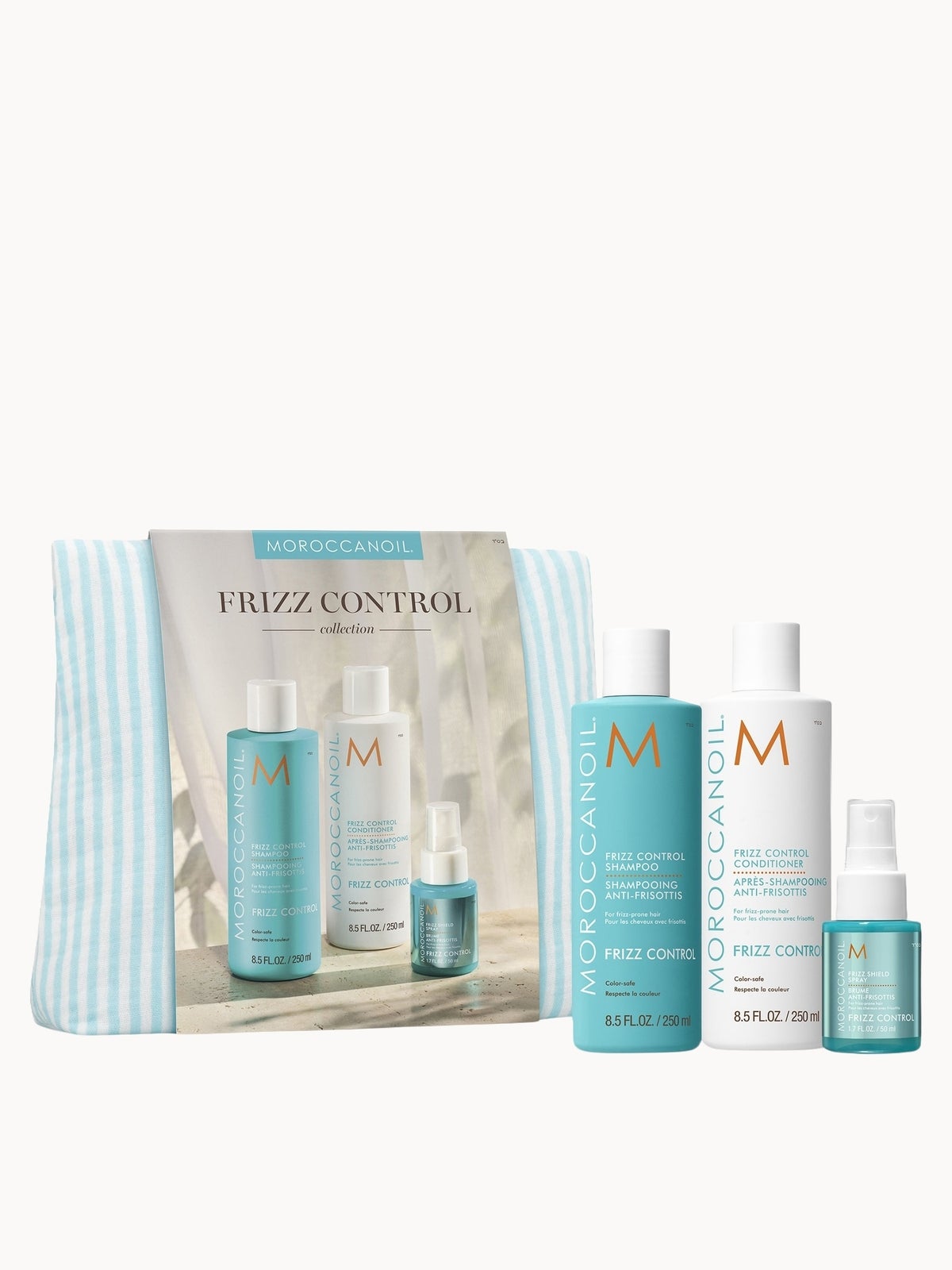 Moroccanoil Frizz Shampoo and Conditioner Set + Free Frizz Shield Spray 50ml (Worth £55)