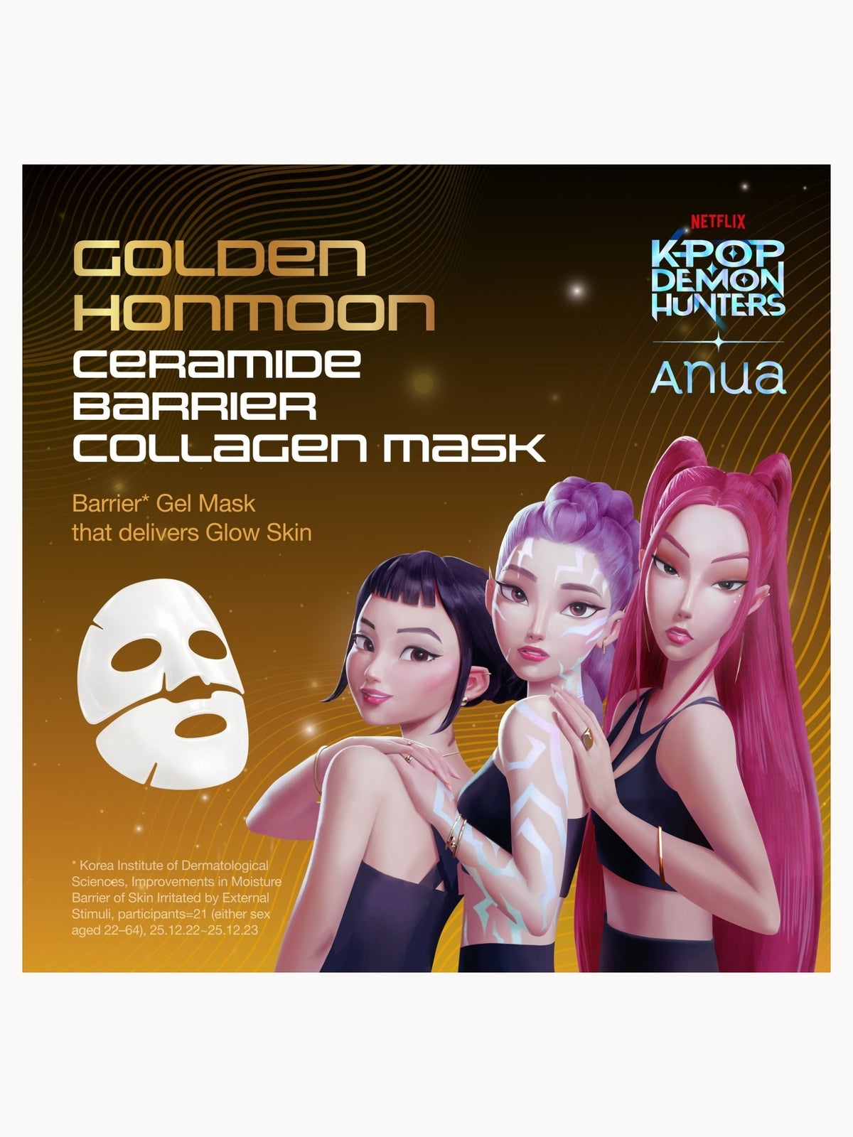 Anua KPop Demon Hunters Ceramide Barrier Collagen Mask (4PC) 2