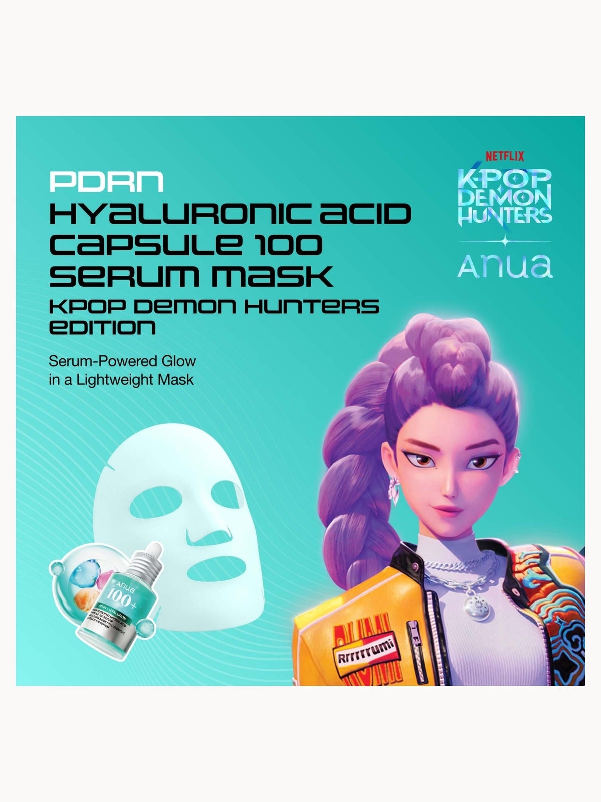 Anua KPop Demon Hunters PDRN Hyaluronic Acid Capsule 100 Serum Mask (10PCS) 2