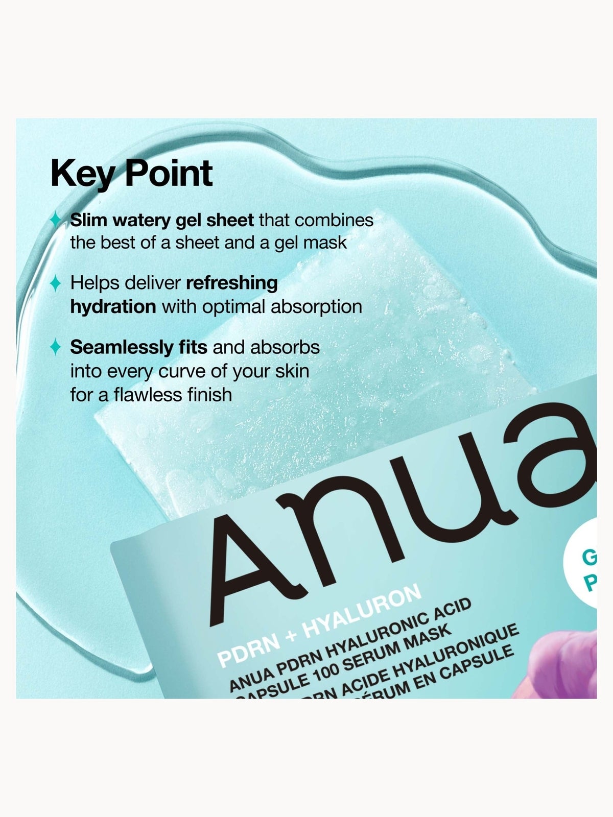 Anua KPop Demon Hunters PDRN Hyaluronic Acid Capsule 100 Serum Mask (10PCS) 4