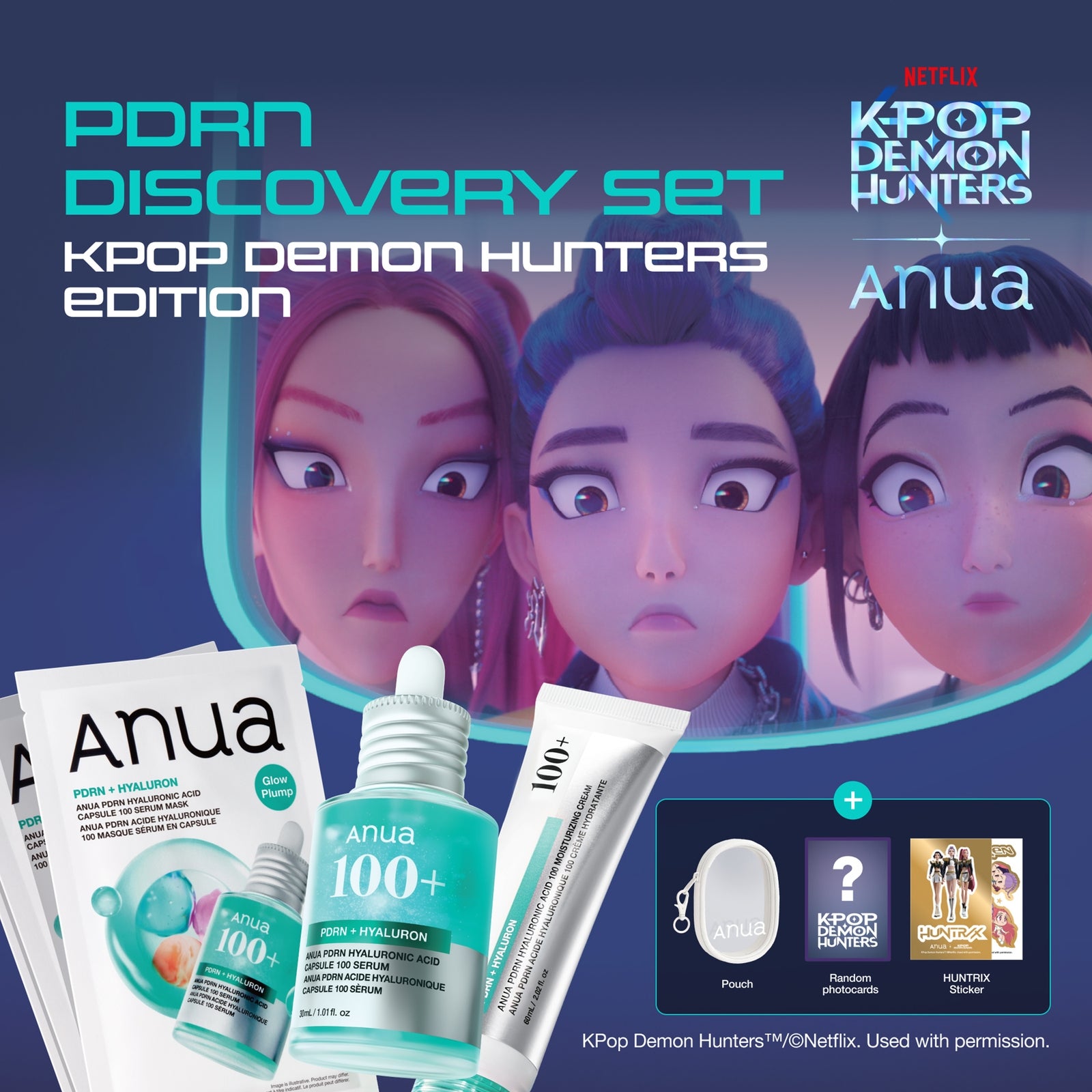 Anua KPop Demon Hunters PDRN Glow Discovery Set (Worth £53) 2