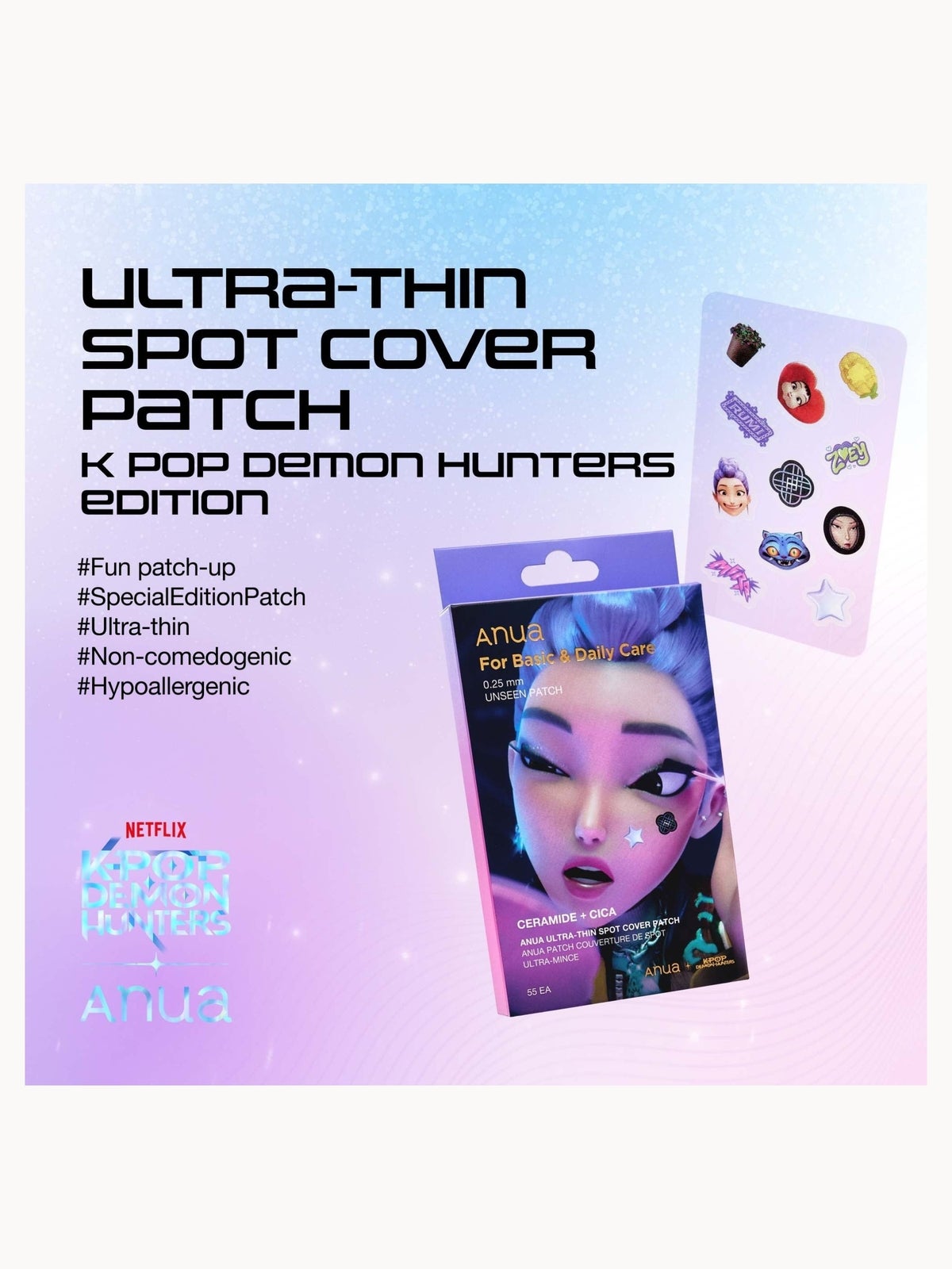 Anua KPop Demon Hunters Ultra-Thin Spot Cover Patch 55EA 2