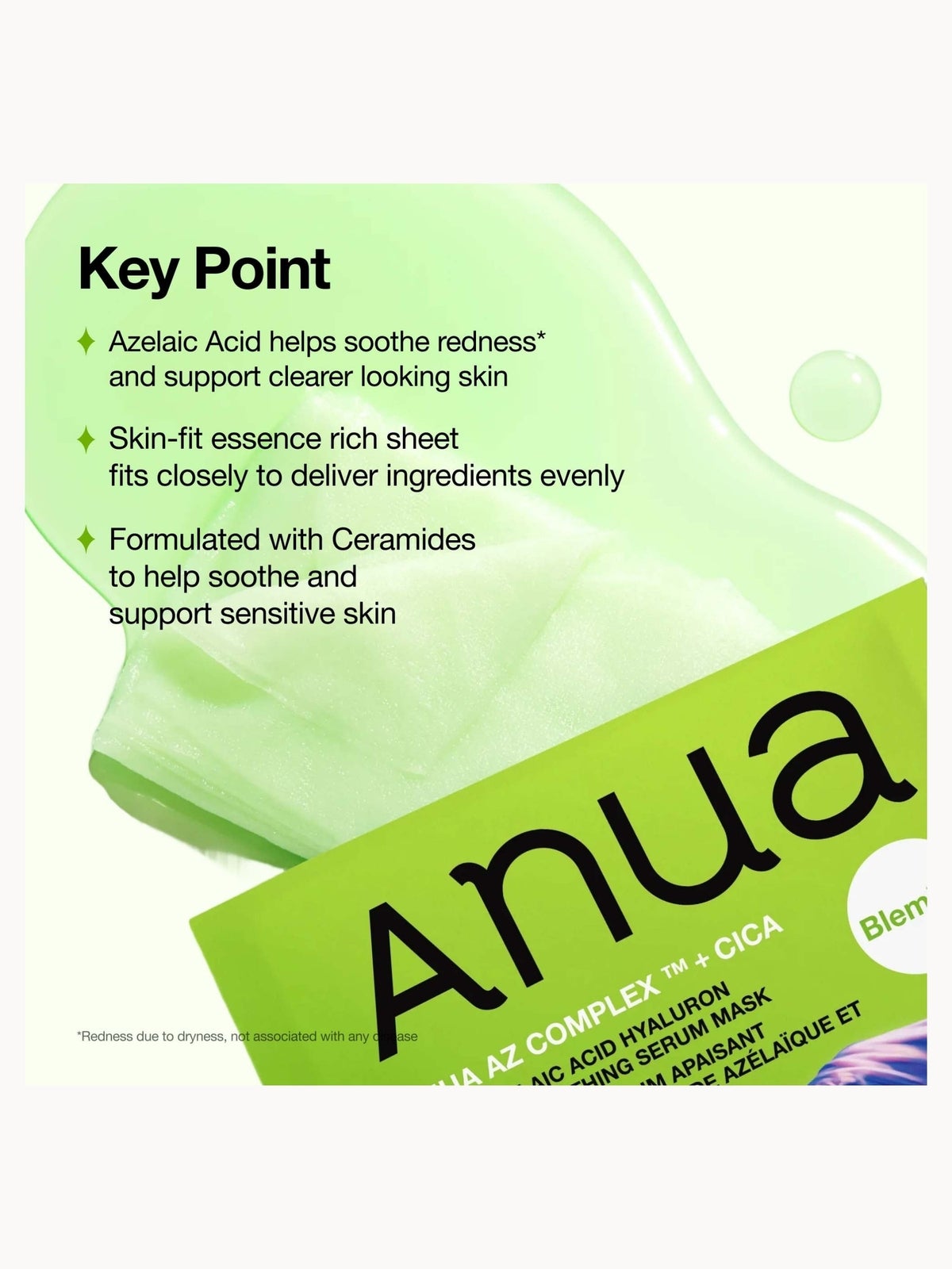 Anua KPop Demon Hunters Azelaic Acid Hyaluron Redness Soothing Serum Mask (10PCS) 4