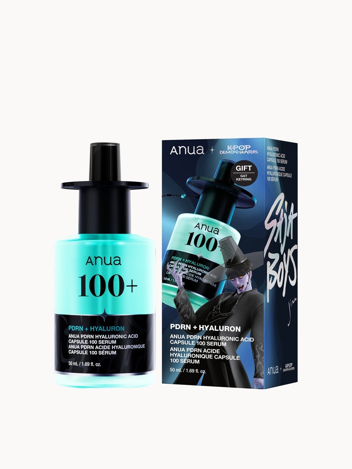 Exclusive Anua KPop Demon Hunters PDRN Hyaluronic Acid Capsule 100 Serum 50ml