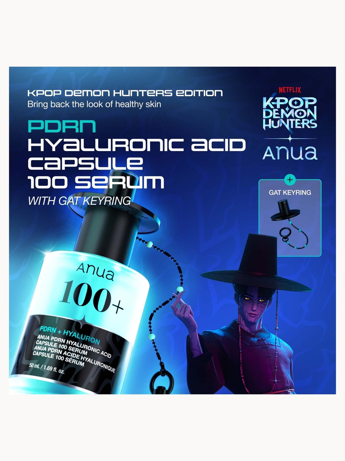 Exclusive Anua KPop Demon Hunters PDRN Hyaluronic Acid Capsule 100 Serum 50ml 2