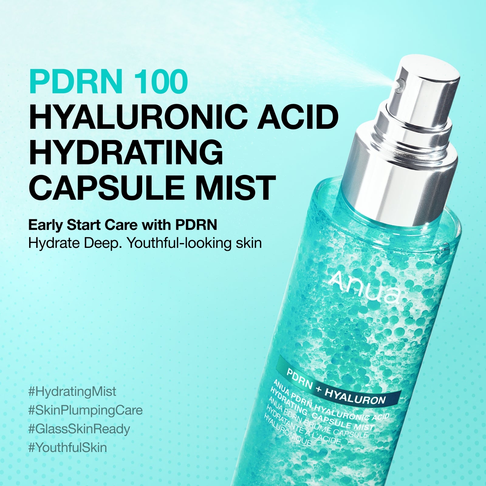 Anua PDRN Hyaluronic Acid Hydrating Capsule Mist 100ml 2